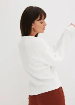 Oversize-Pullover aus weichem Chenille