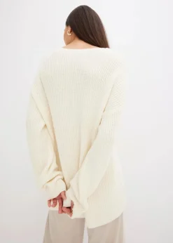 Oversize-Pullover aus Woll-Mix