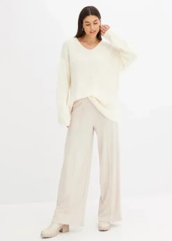 Oversize-Pullover aus Woll-Mix