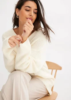 Oversize-Pullover aus Woll-Mix