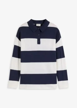 Oversize-Pullover mit Polokragen