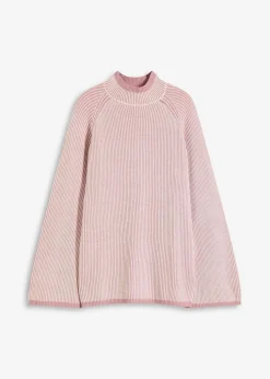 Oversize-Pullover mit Stehkragen