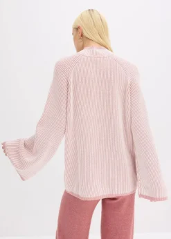 Oversize-Pullover mit Stehkragen