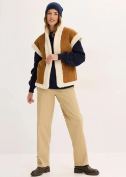 Oversize-Pullover mit Zopfmuster