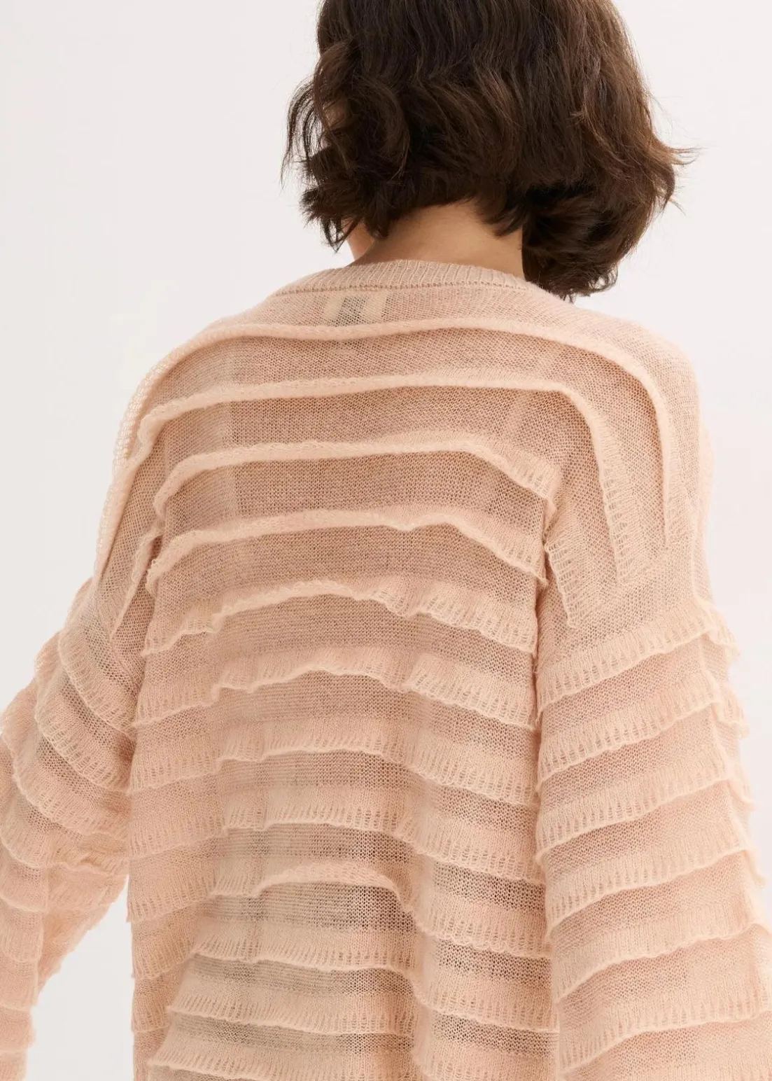 Oversize-Pullover, semi-transparent