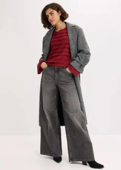 Oversize-Pullover, semi-transparent