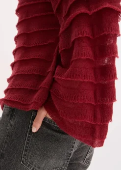 Oversize-Pullover, semi-transparent