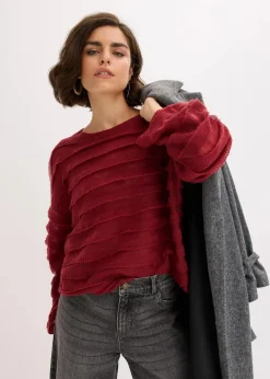 Oversize-Pullover, semi-transparent