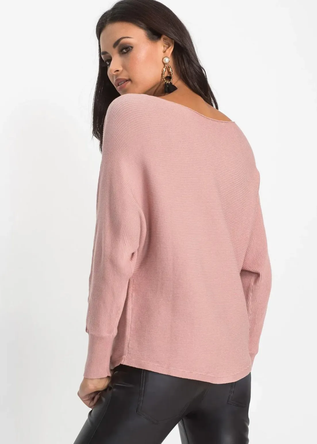 Oversize-Ripp-Pullover