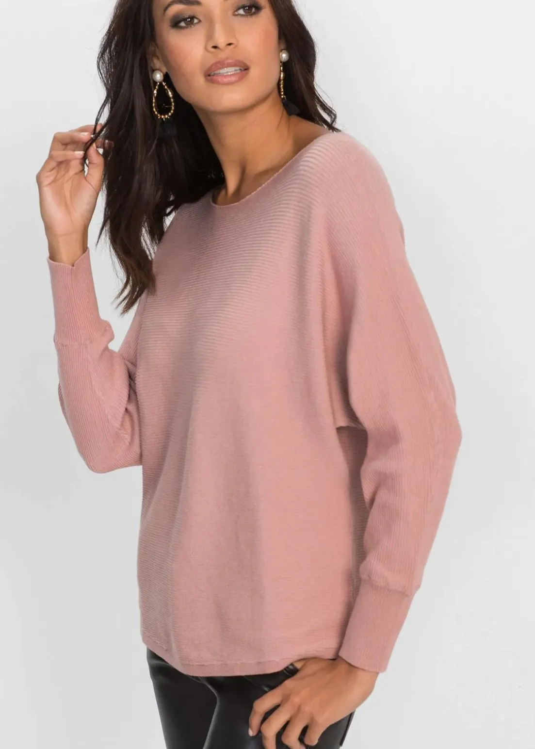 Oversize-Ripp-Pullover