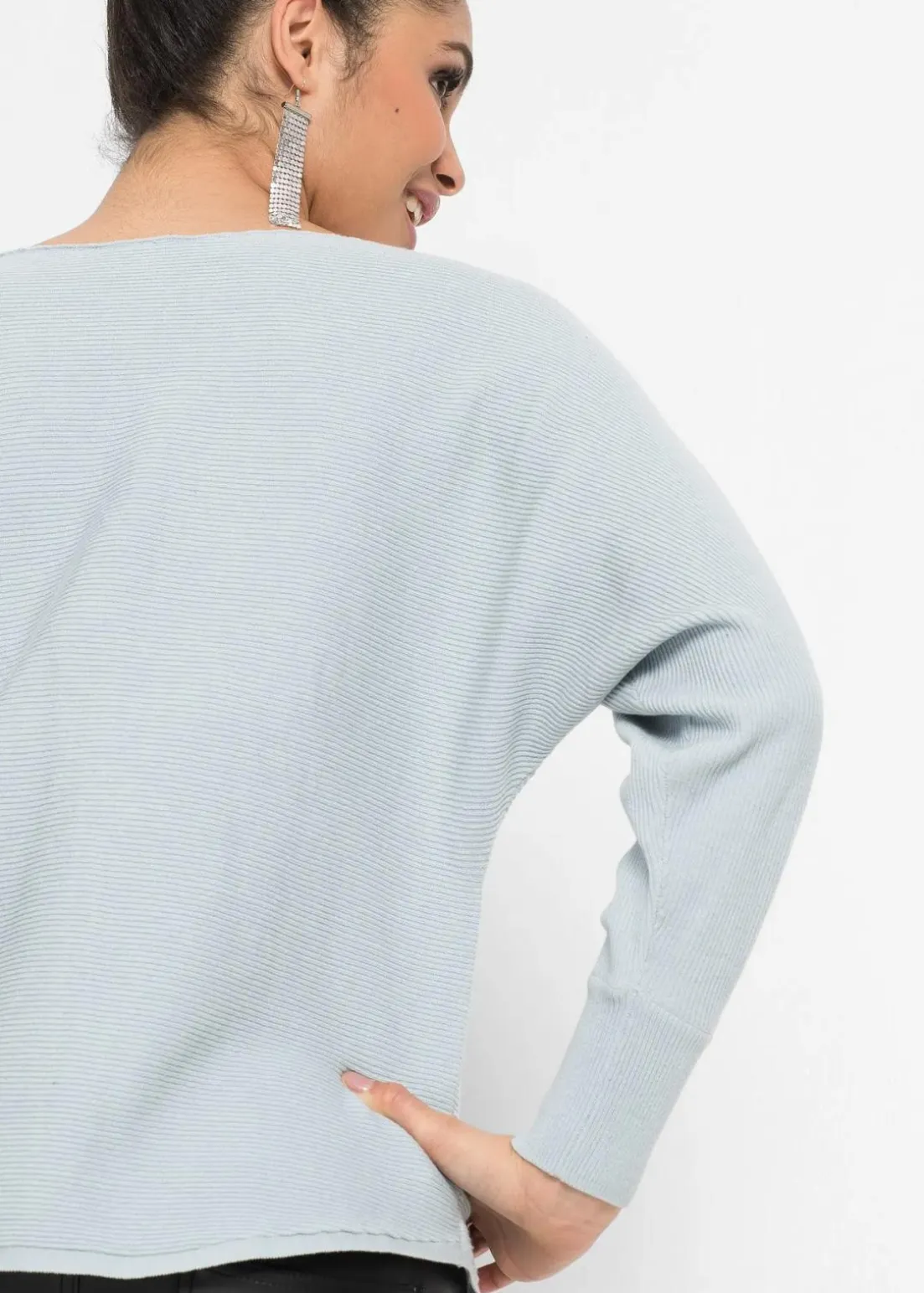 Oversize-Ripp-Pullover