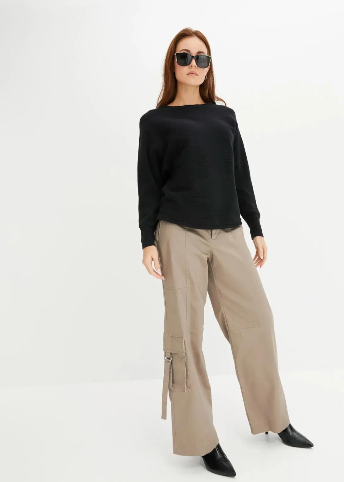 Oversize-Ripp-Pullover