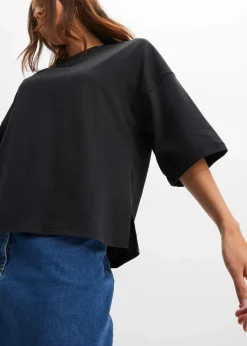 Oversize-Shirt aus elastischem Bio-Baumwoll-Mix