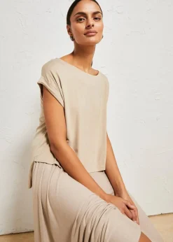 Oversize-Shirt aus fließender Viskose