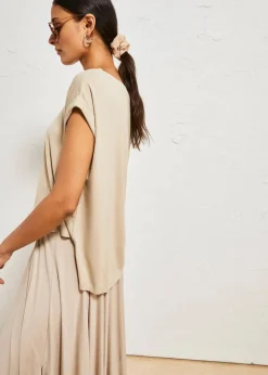 Oversize-Shirt aus fließender Viskose