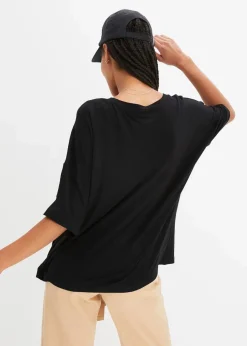 Oversize-Shirt aus fließender Viskose