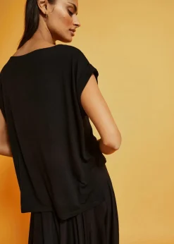 Oversize-Shirt aus fließender Viskose