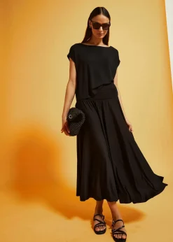 Oversize-Shirt aus fließender Viskose