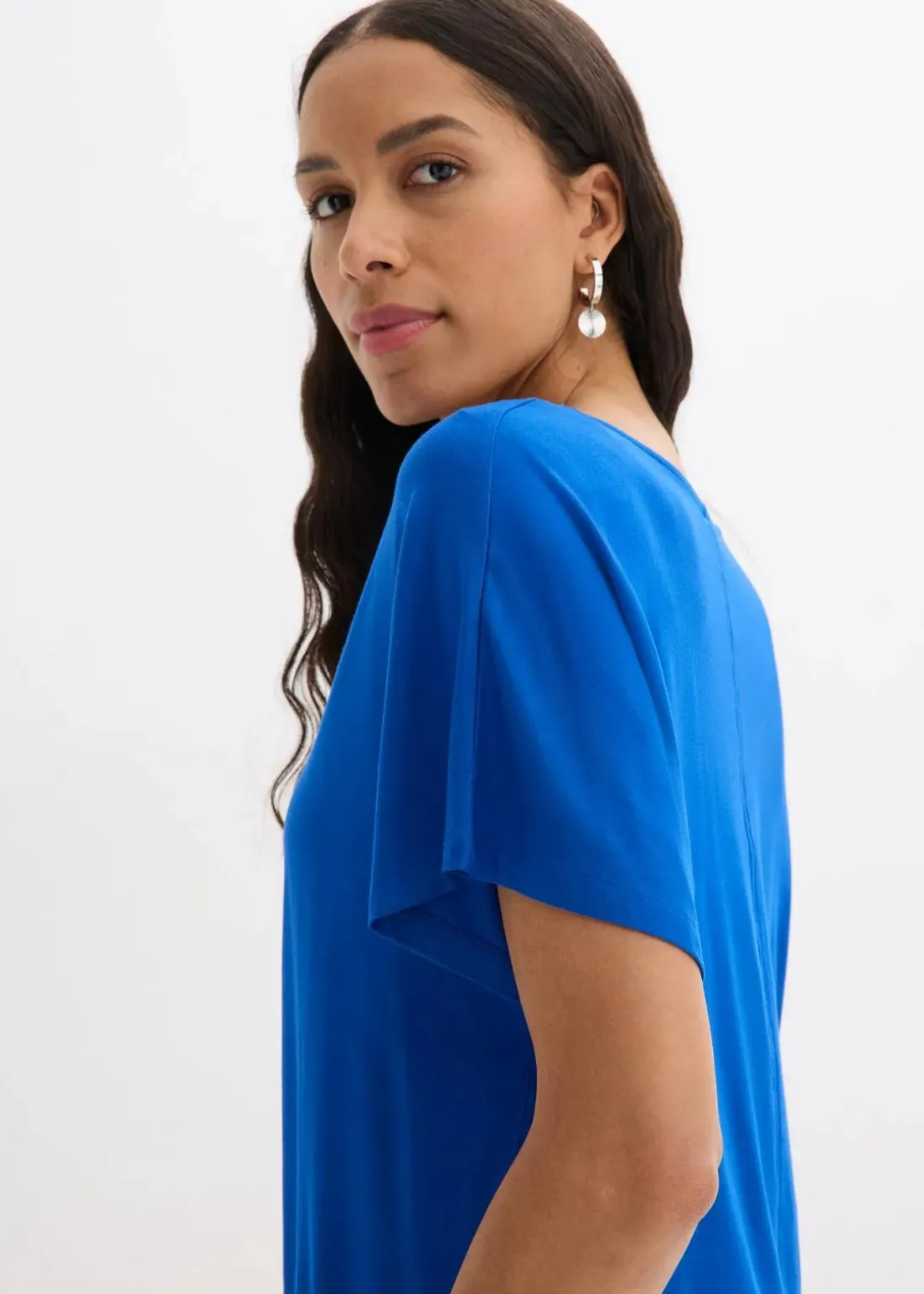 Oversize-Shirt aus softem Viskose-Mix