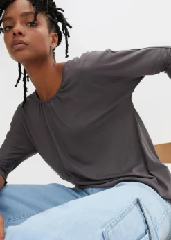 Oversize-Shirt aus Viskose-Mix