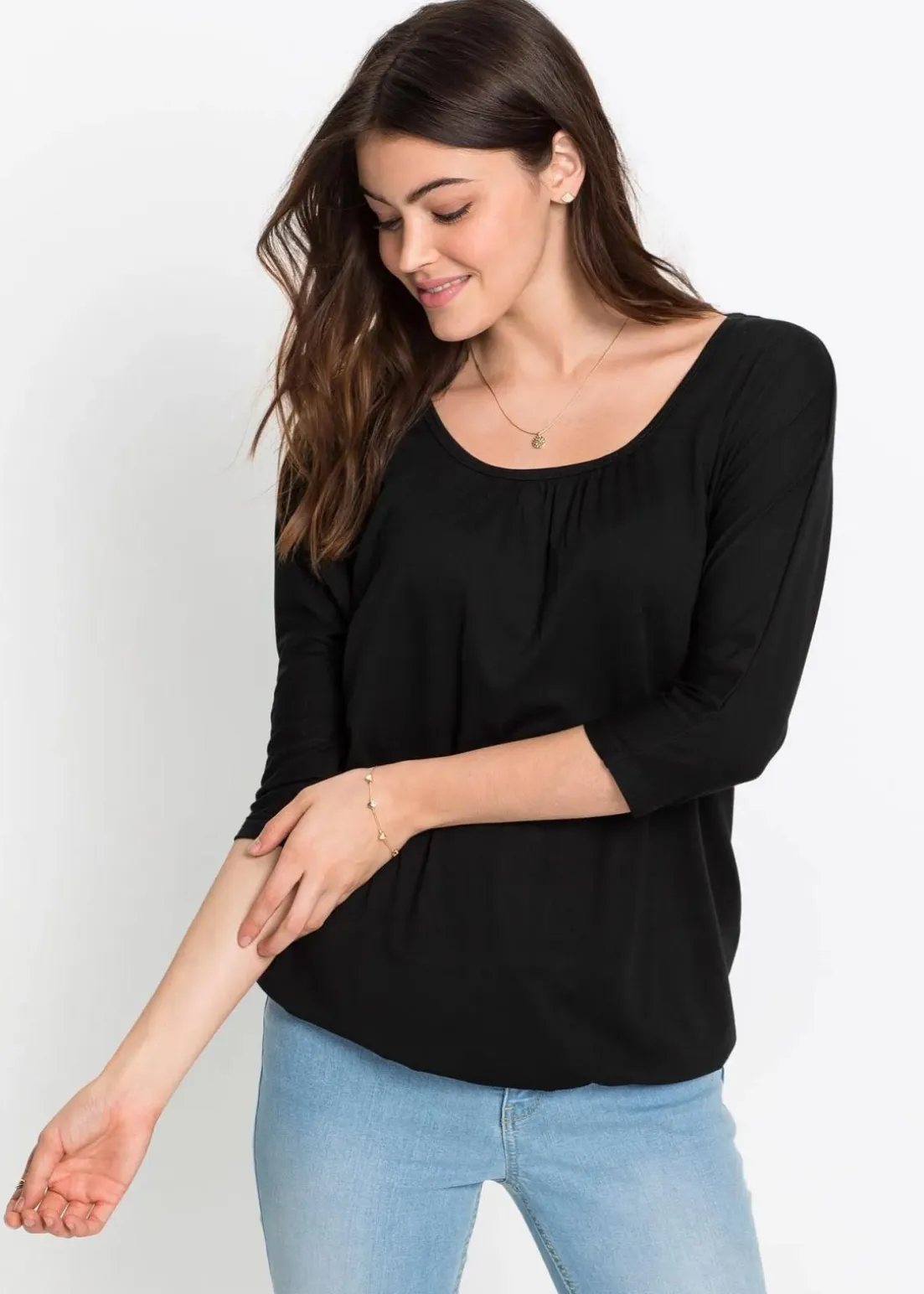 Oversize-Shirt aus Viskose-Mix