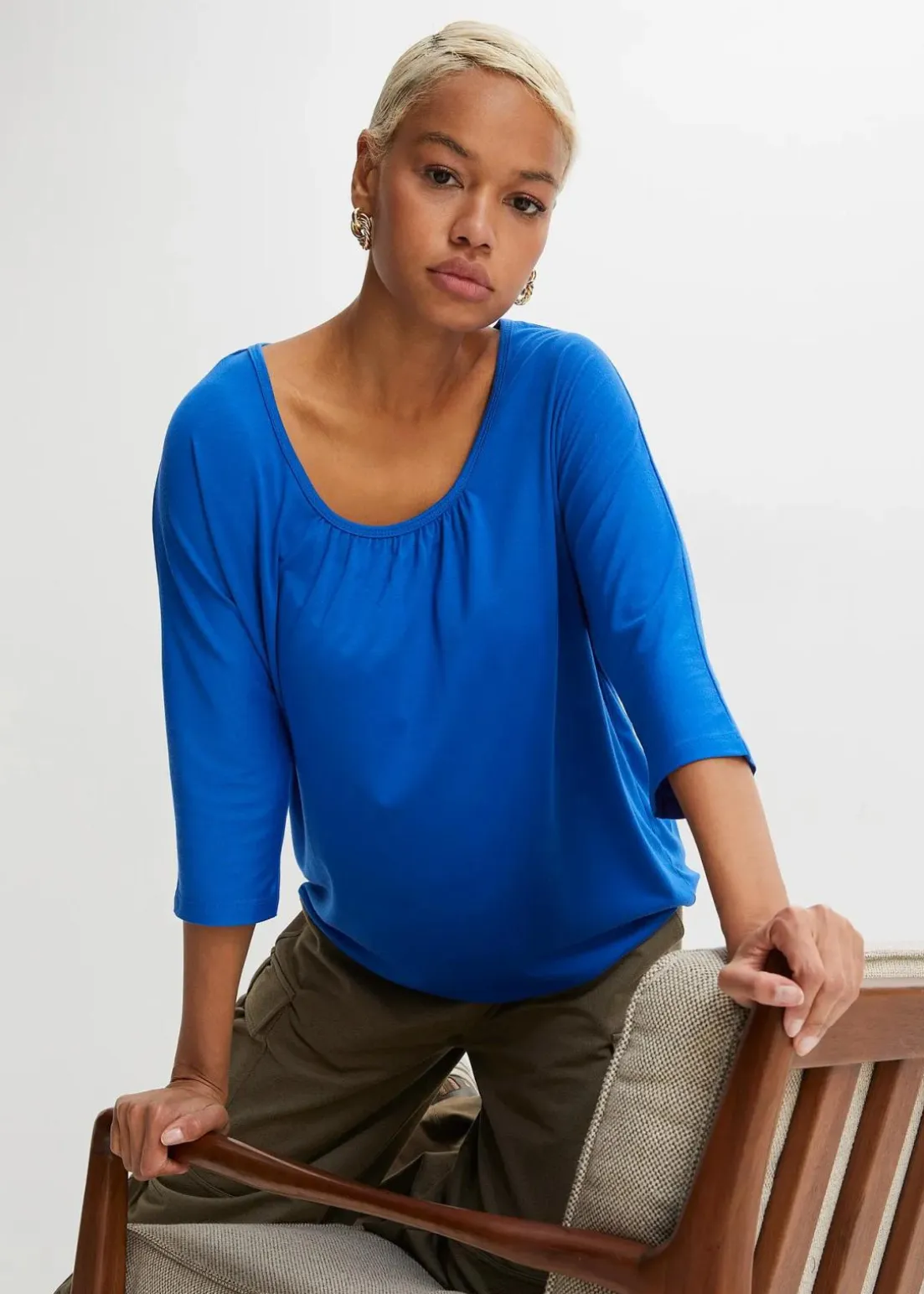 Oversize-Shirt aus Viskose-Mix