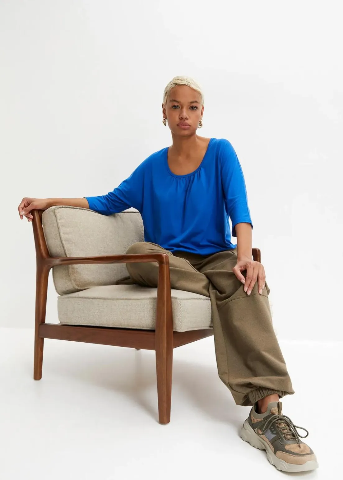 Oversize-Shirt aus Viskose-Mix