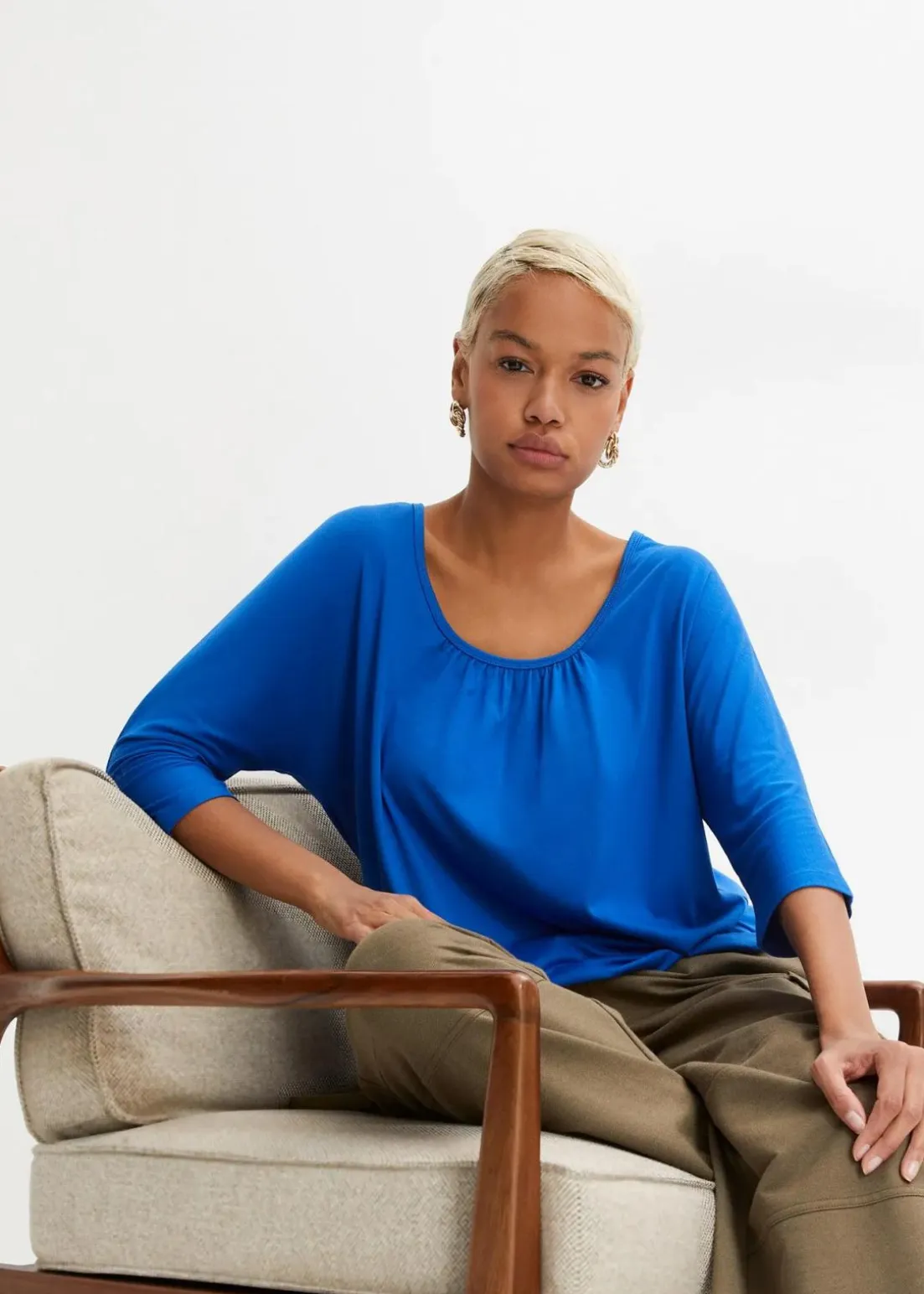 Oversize-Shirt aus Viskose-Mix