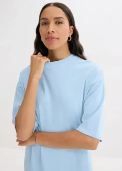 Oversize-Shirtkleid aus schwerer Bio-Baumwolle