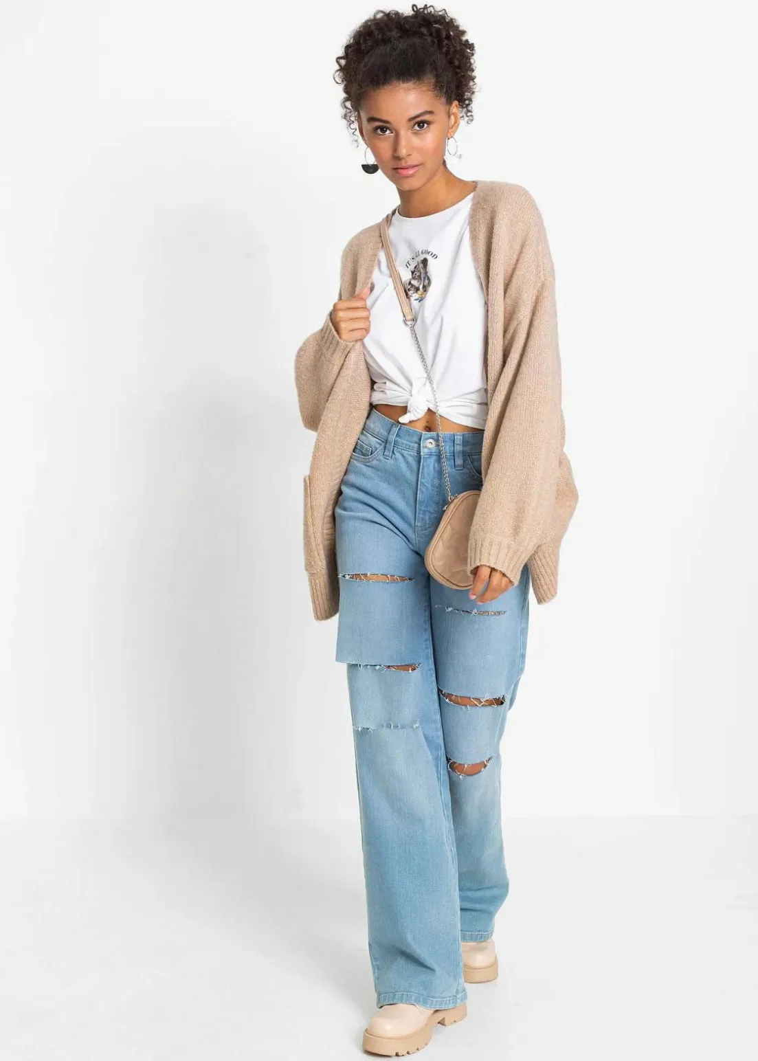 Oversize-Strickjacke