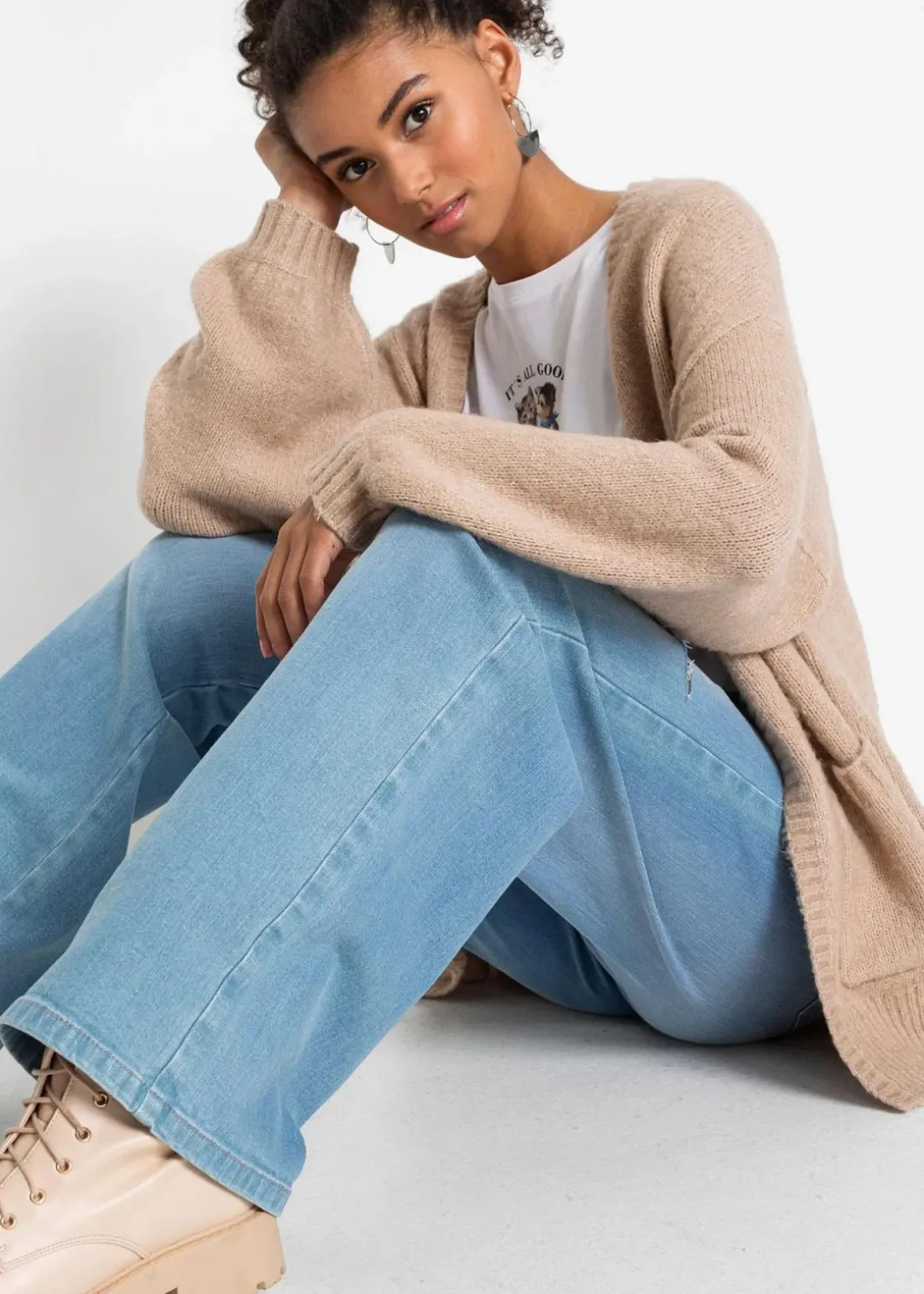 Oversize-Strickjacke