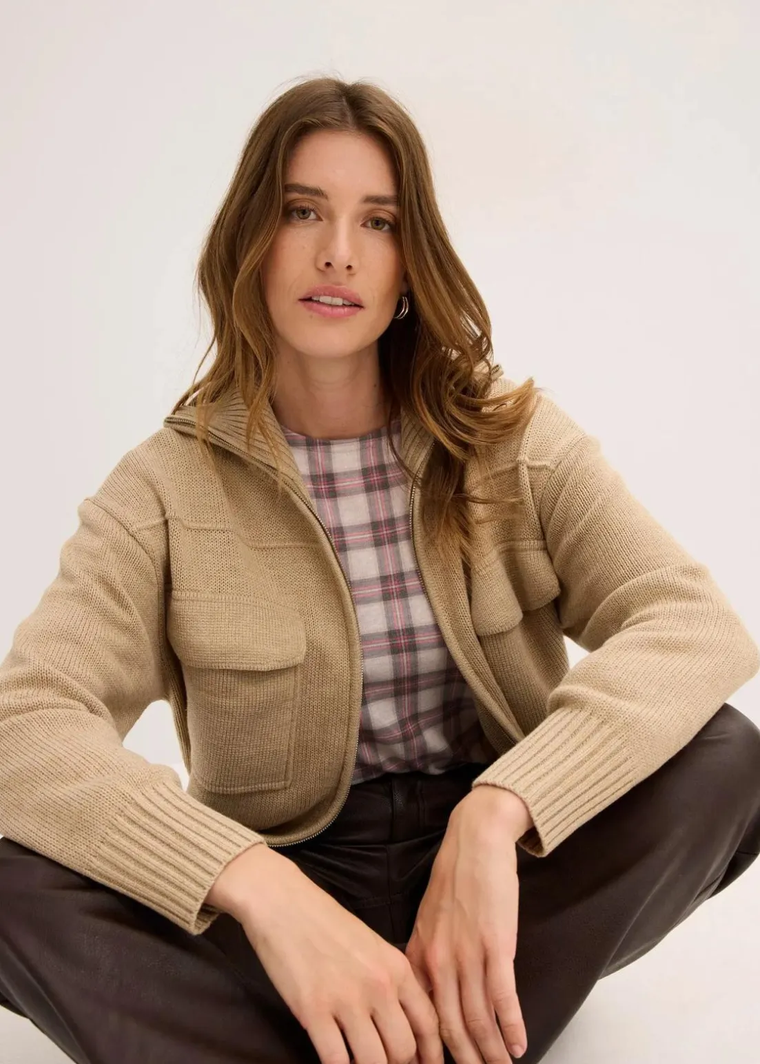 Oversize-Strickjacke