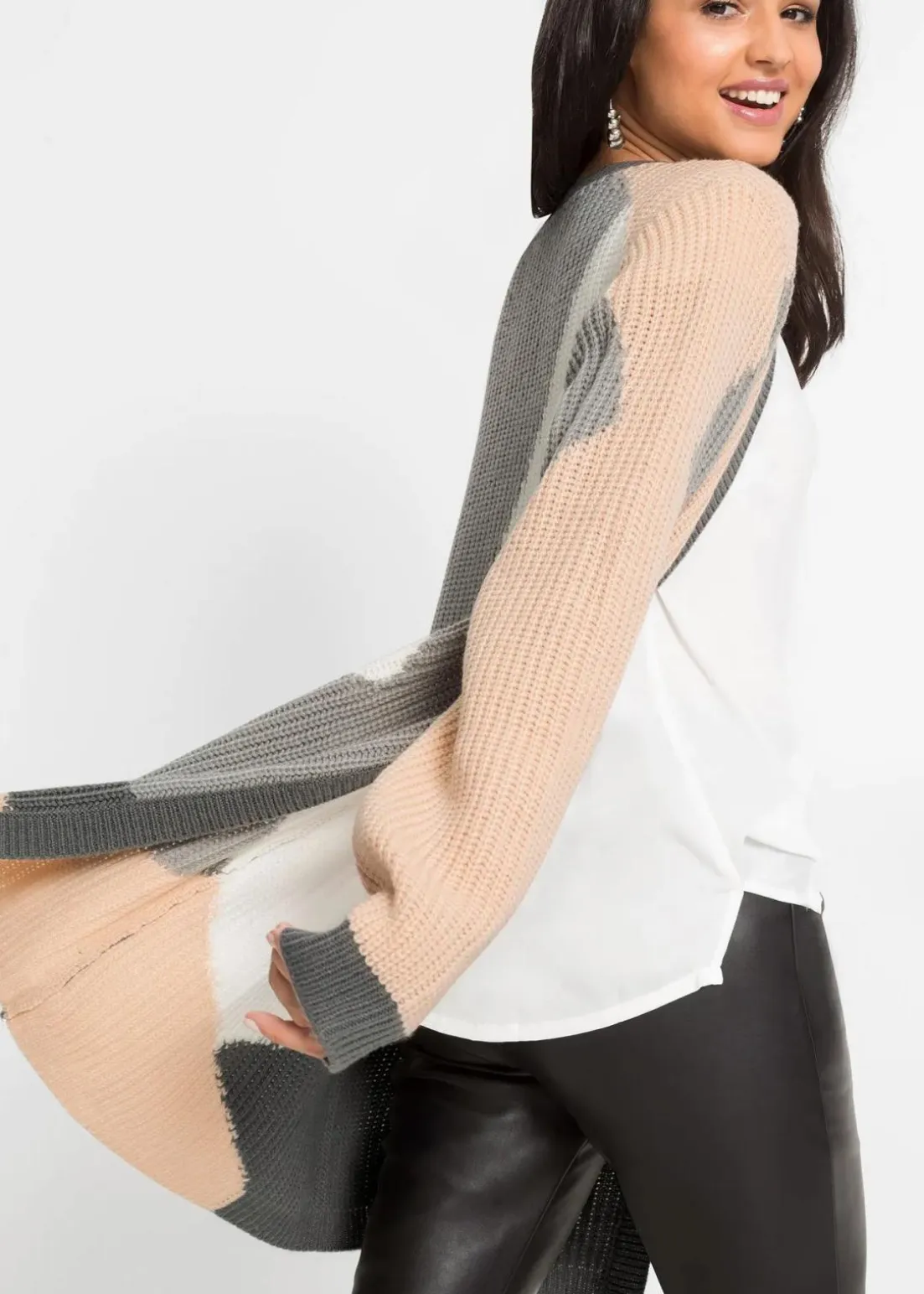 Oversize-Strickjacke