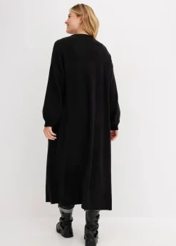 Oversize-Strickjacke in Midilänge