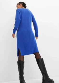 Oversize-Strickkleid aus Rippstrick