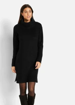 Oversize-Strickkleid mit Rollkragen