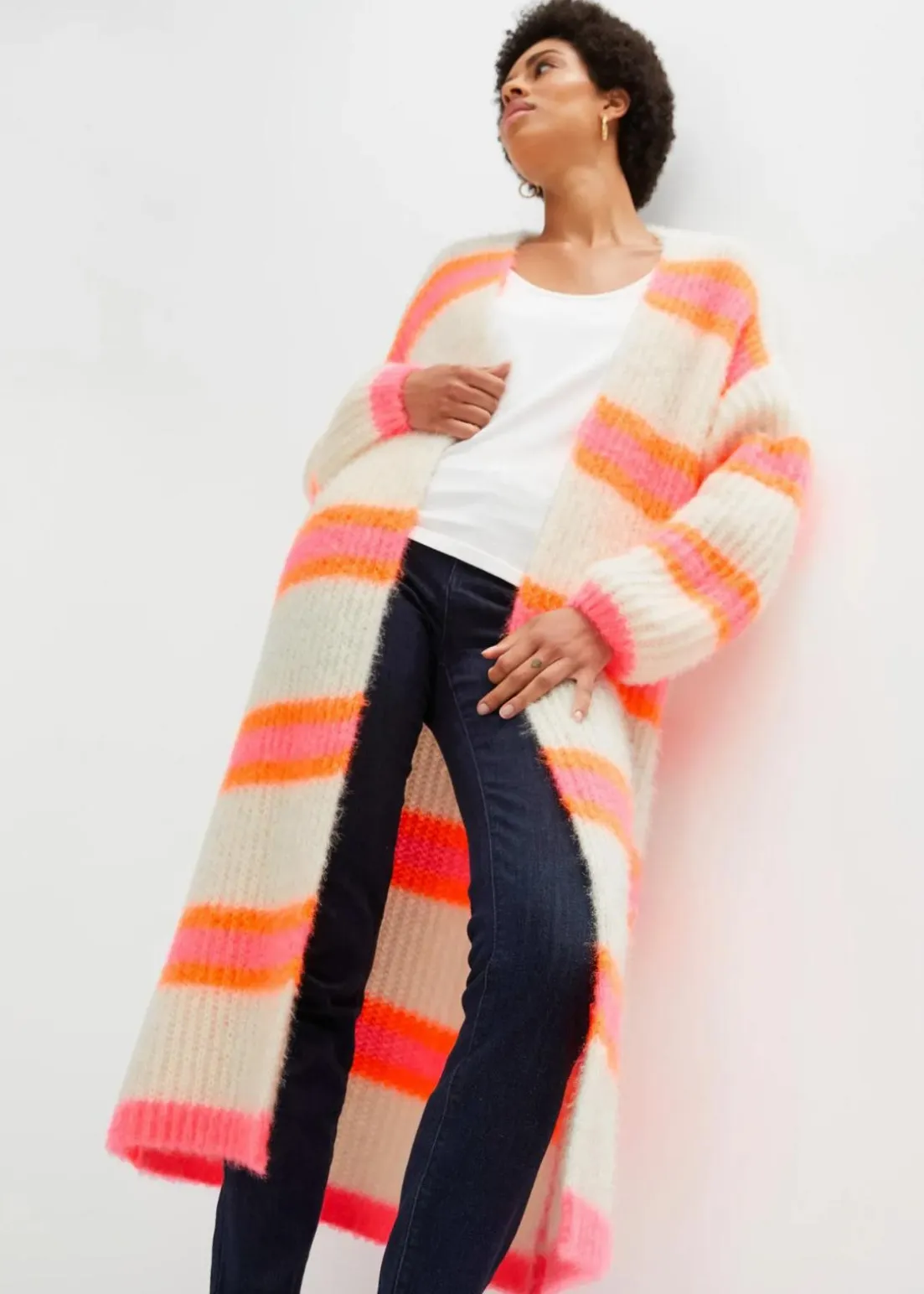 Oversize-Strickmantel