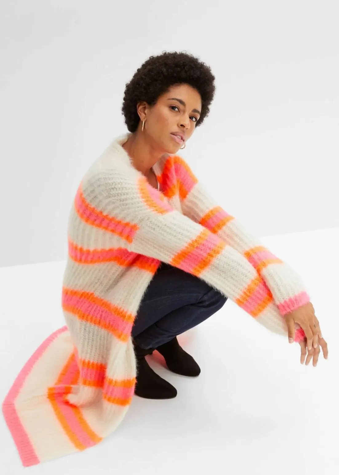 Oversize-Strickmantel