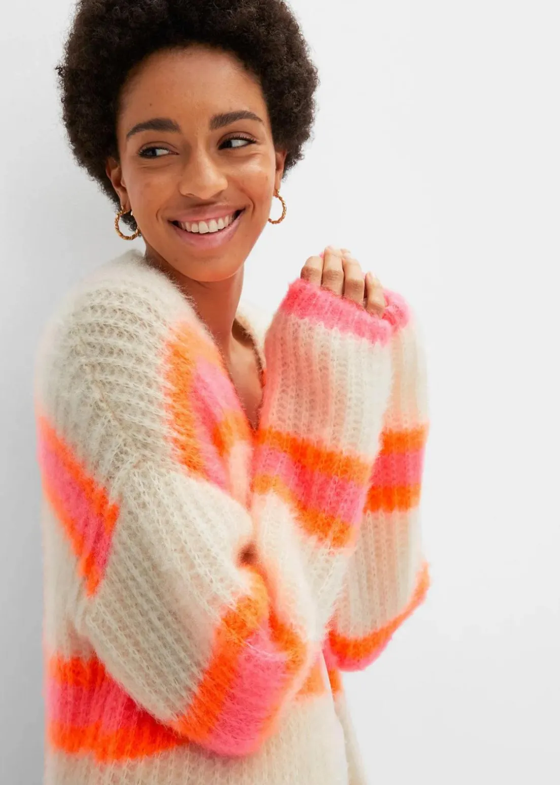 Oversize-Strickmantel