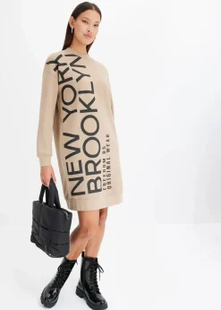 Oversize-Sweatkleid aus weichem Baumwoll-Mix