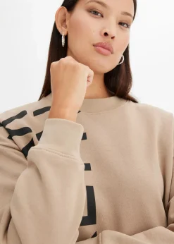 Oversize-Sweatkleid aus weichem Baumwoll-Mix