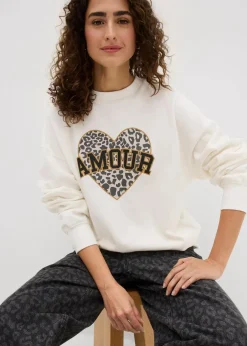 Oversize-Sweatshirt aus Baumwoll-Mix