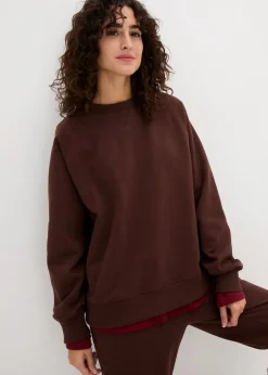 Oversize-Sweatshirt aus reiner schwerer Bio-Baumwolle