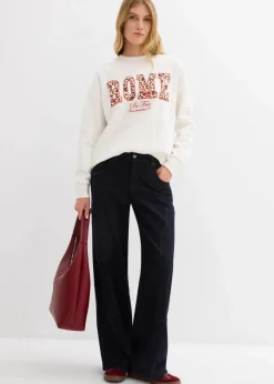 Oversize-Sweatshirt aus reiner Bio-Baumwolle