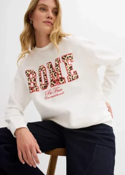 Oversize-Sweatshirt aus reiner Bio-Baumwolle