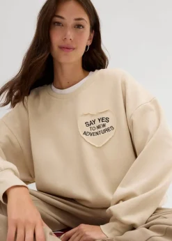 Oversize-Sweatshirt aus weichem Baumwoll-Mix