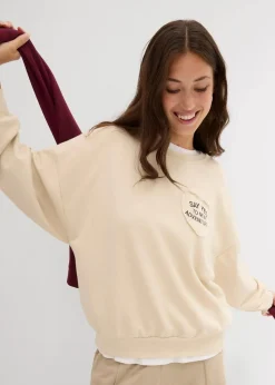 Oversize-Sweatshirt aus weichem Baumwoll-Mix
