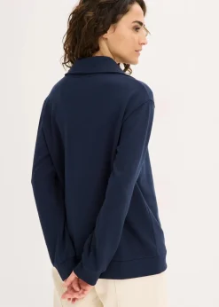 Oversize-Sweatshirt mit Reißverschluss