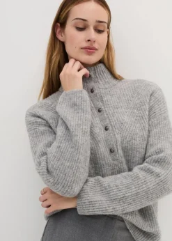 Oversize-Wollpullover mit Alpaka