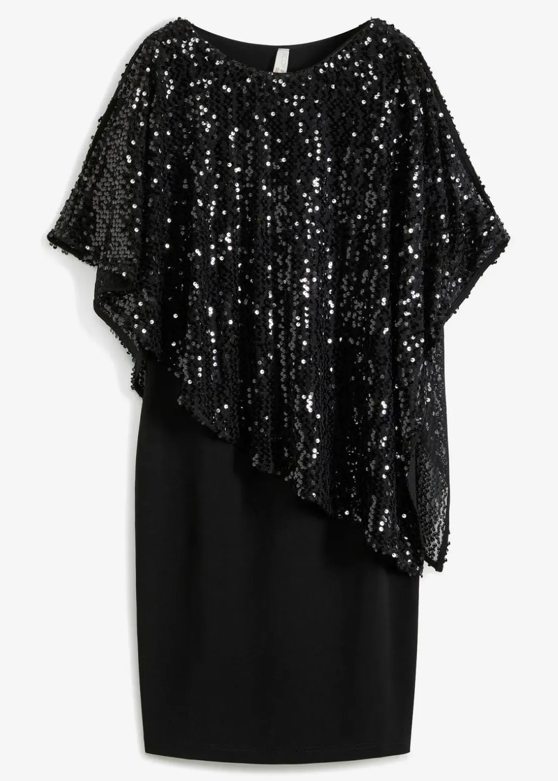 Paillettenkleid mit Überwurf